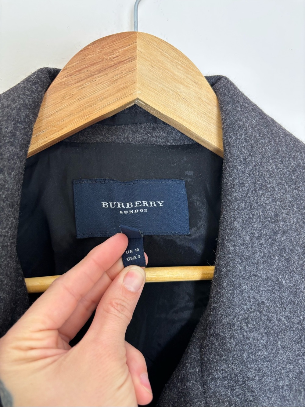Burberry London Peacoat In Charcoal - Picture 6 of 9